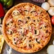 Pizza Prosciutto Funghi cu șuncă și ciuperci + Pizzeria Mama Mia – Rețete italiene autentice. Livrare GRATUITĂ în Timișoara și comunele din jur.