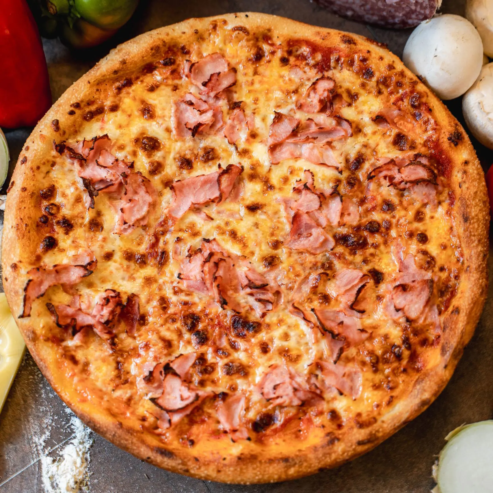 meniu-pizza-prosciutto-timisoara-pizza-mamamia-livrare-01 Pizza Prosciutto cu șuncă și cașcaval + Pizzeria Mama Mia – Rețete italiene autentice. Livrare GRATUITĂ în Timișoara și comunele din jur.